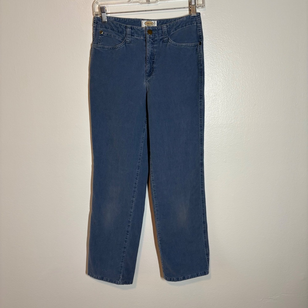 Talbots Petites Stretch Corduroy Pants,‎ Blue, Women's Casual Comfort Sz 2